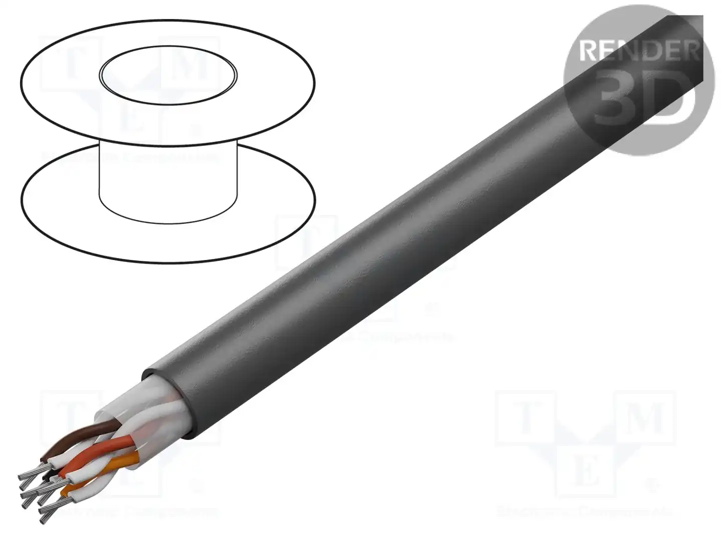 ALPHA WIRE 5261C SL001 — Провода многожильные неекранированные