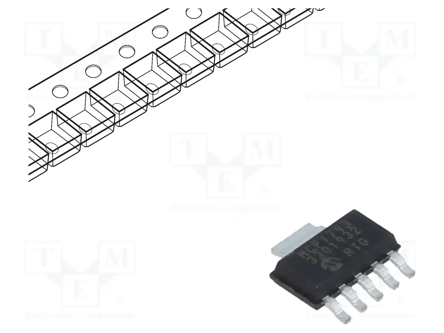 Microchip Technology MCP1793T-3302H/DC — Стабилизаторы напряжения нерегулир. LDO