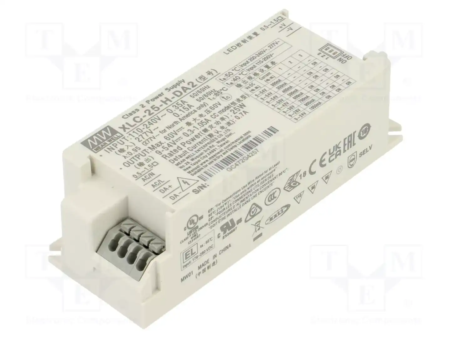 MEAN WELL XLC-25-H-DA2 — Блоки питания для LED