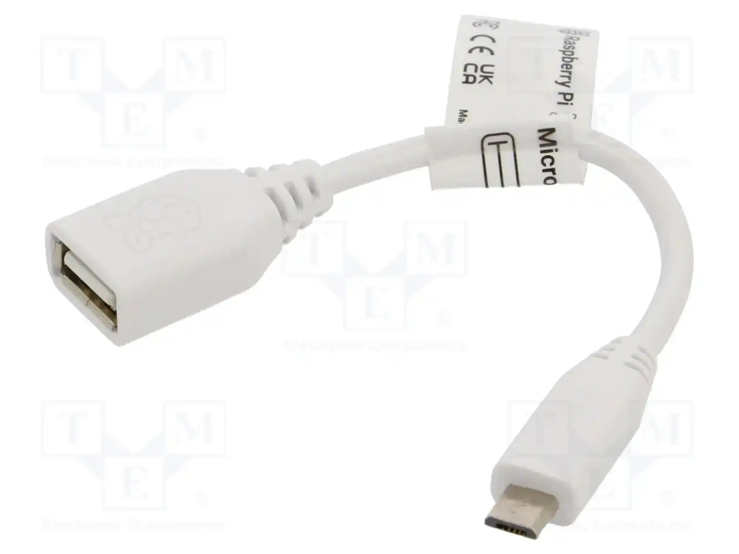 RASPBERRY PI USB A TO MICROUSB 8CM WHITE 789-21051007 — аксессуары