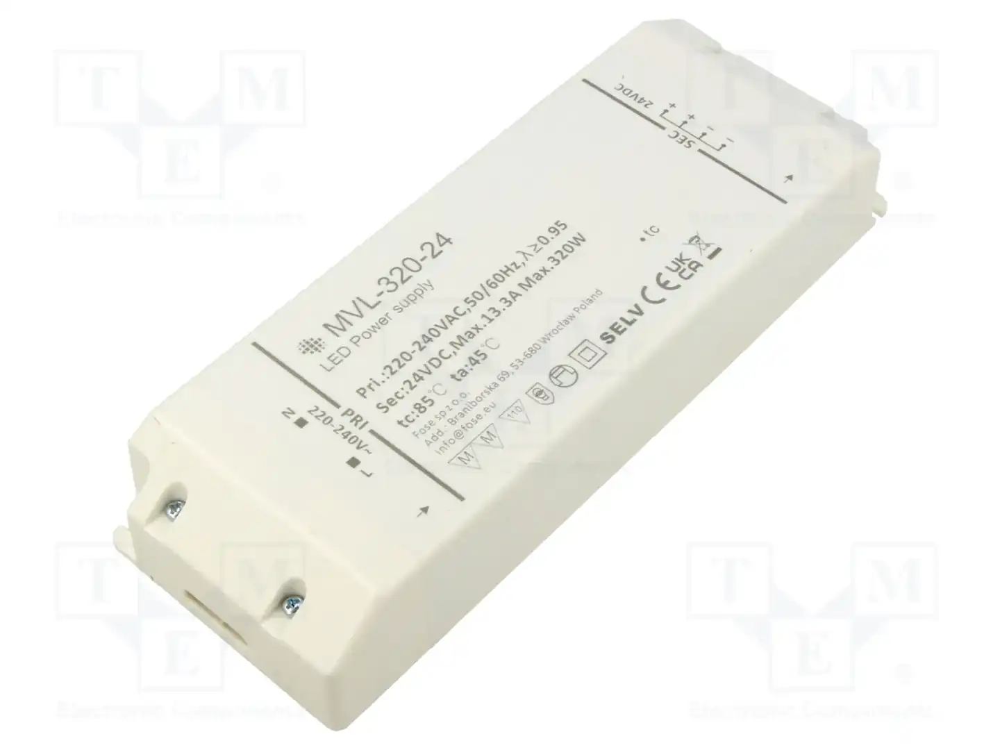 FOSE MVL-320-24 — Блоки питания для LED