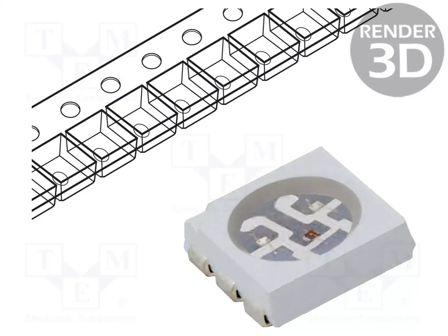LUCKYLIGHT R5050RGBC-001 — Светодиоды SMD цветные