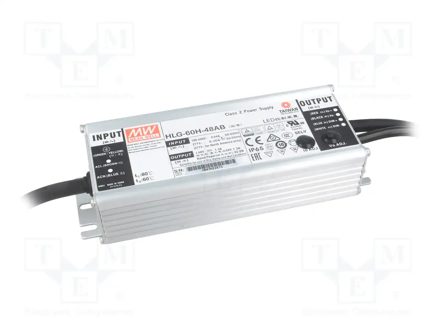 MEAN WELL HLG-60H-48AB — Блоки питания для LED
