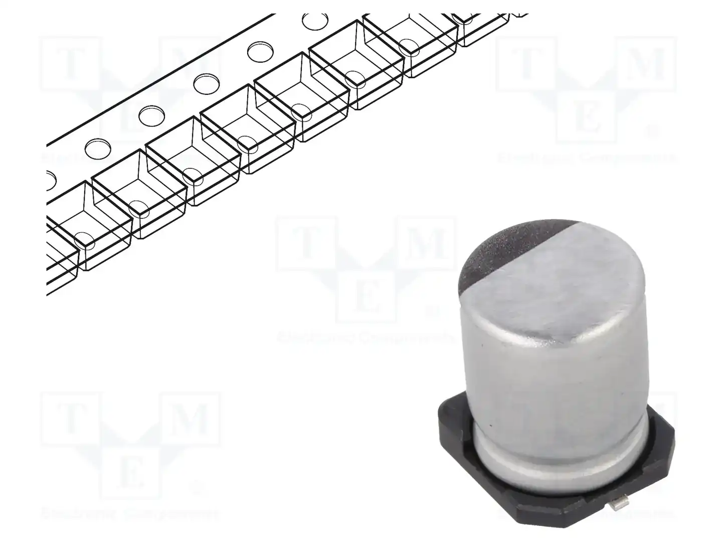 NICHICON UUD1E101MCL1GS — Конденсаторы электролитические SMD