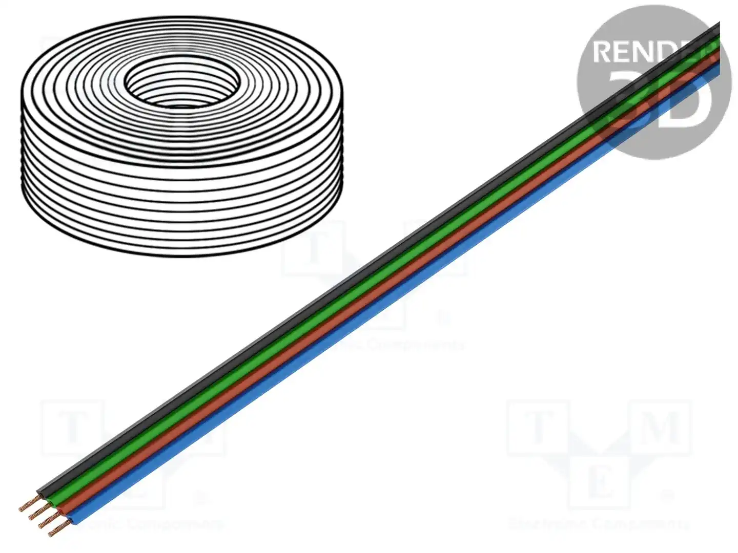 DONAU ELEKTRONIK 419-005 — Провода ленточные многоцветные