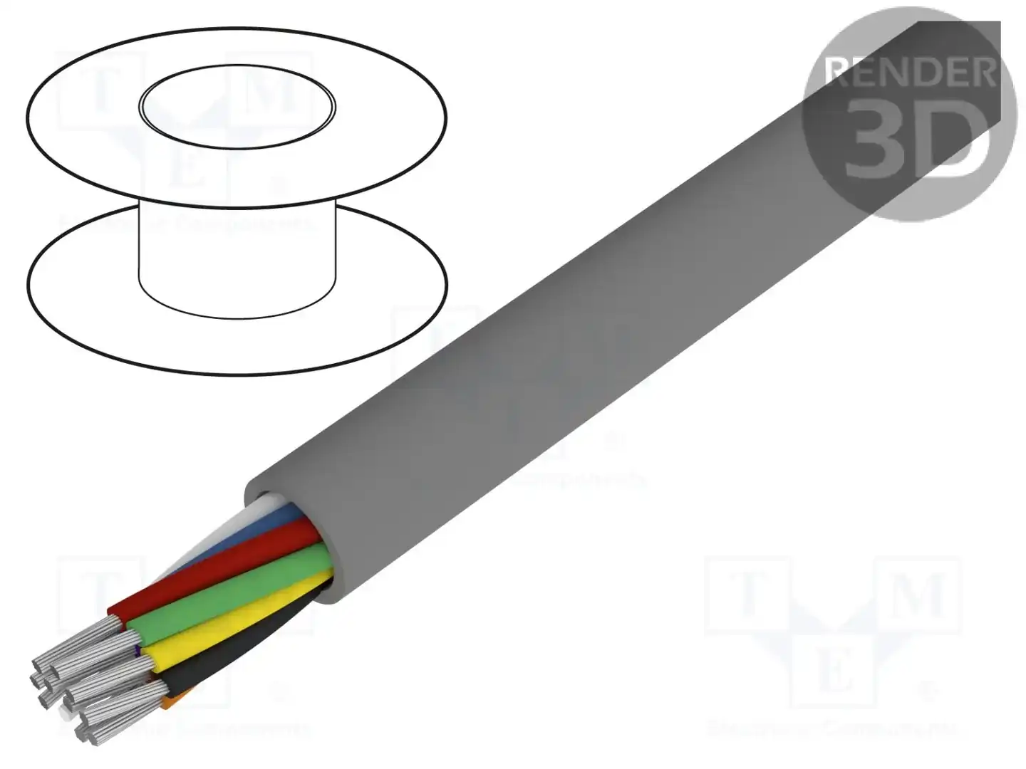 ALPHA WIRE 1181C SL005 — Провода многожильные неекранированные