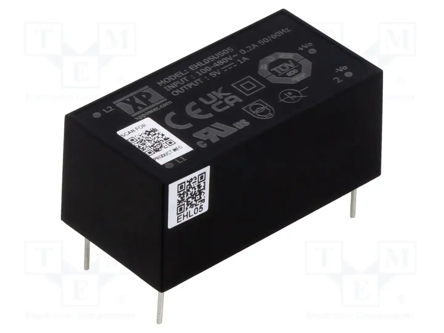XP POWER EHL05US05 — Преобразователи AC/DC для PCB