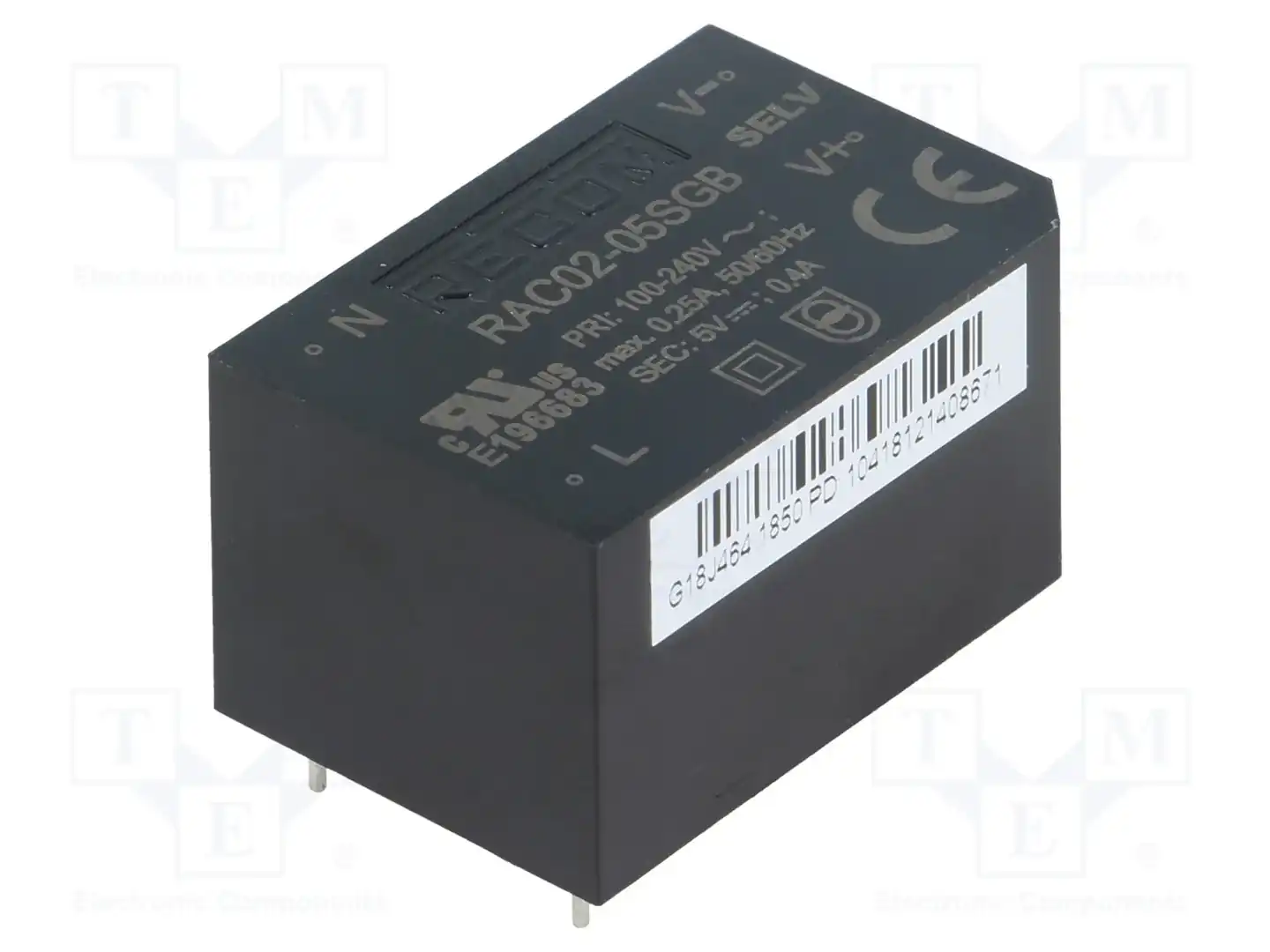 RECOM RAC02-05SGB — Преобразователи AC/DC для PCB