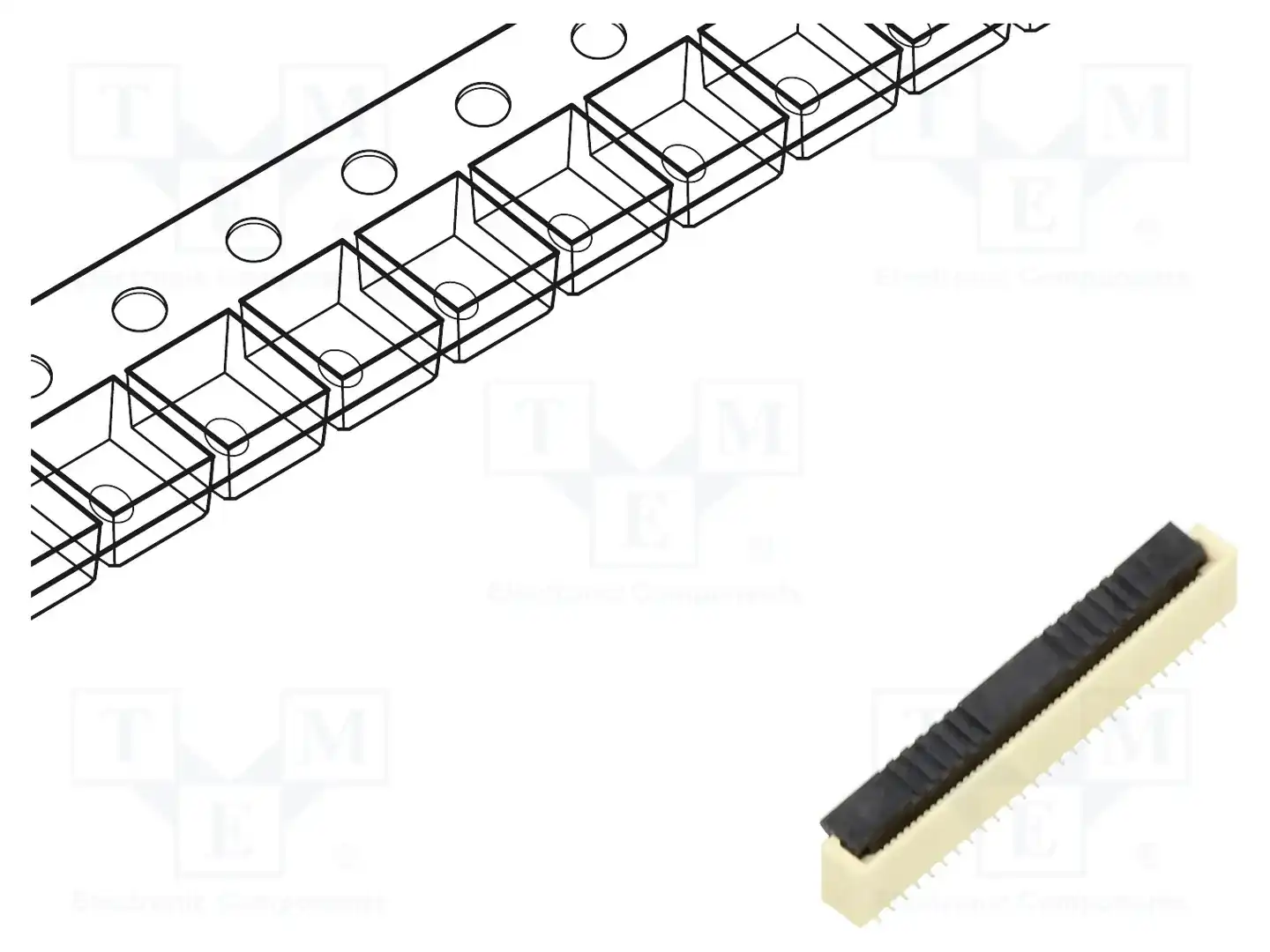GCT FFC2A36-50-0-T-R — Разъeмы FFC/FPC растр 0,5мм