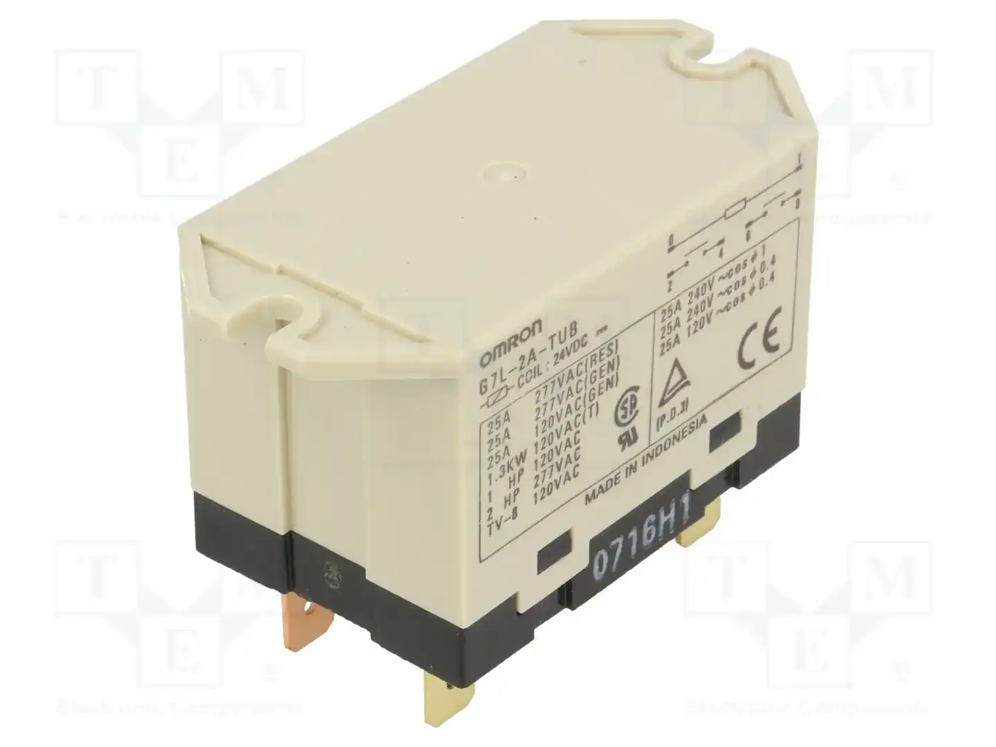 OMRON Electronic Components G7L-2A-TUB 24VDC — Электромагнитное реле мощности