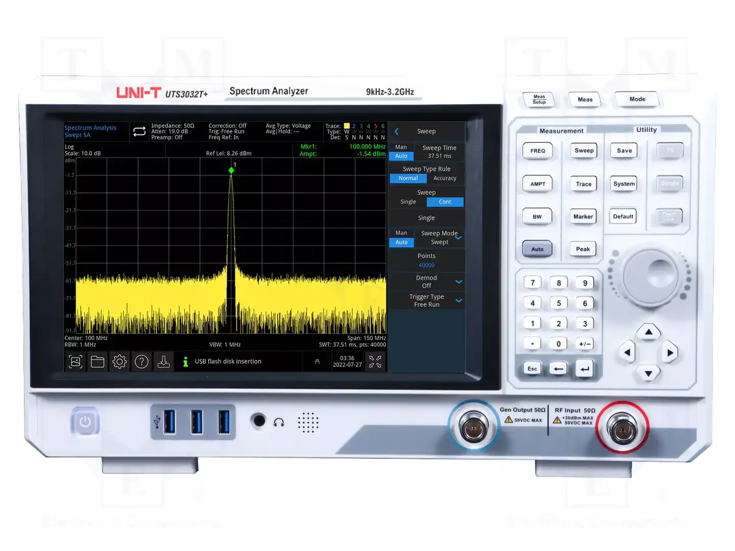 UNI-T UTS3032T+ — Анализаторы спектра