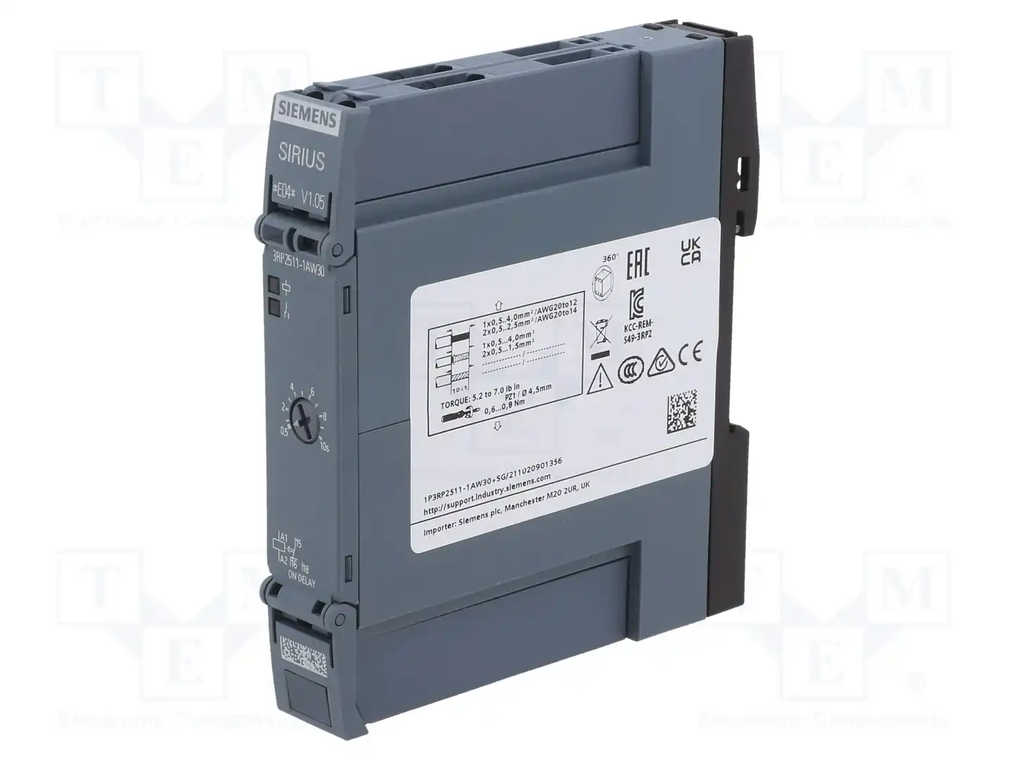 SIEMENS 3RP2511-1AW30 — Временные аналоговые реле