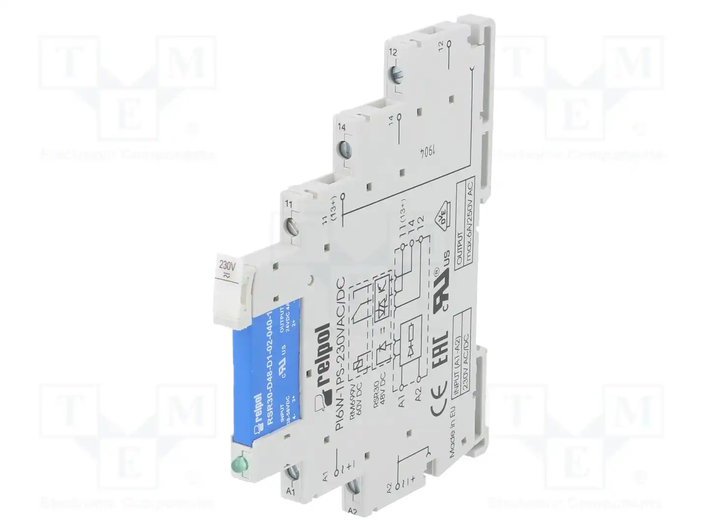 RELPOL PIR6W-1PS-230VAC/DC-O — Реле электромагн. - наборы