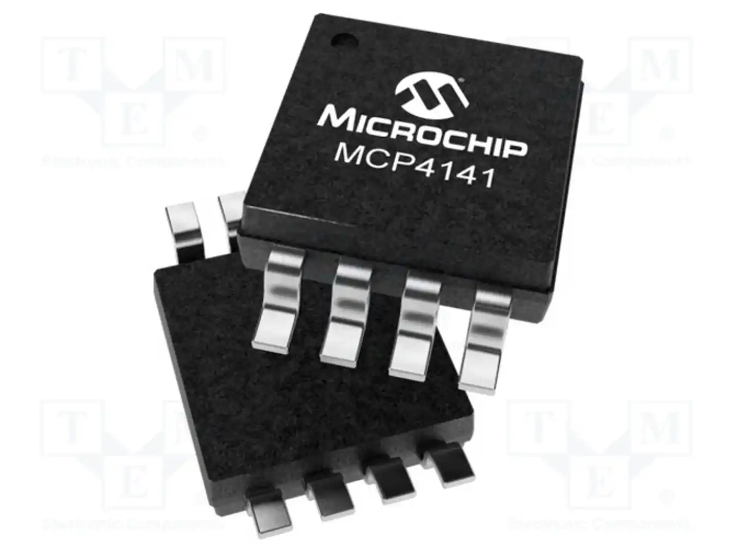 Microchip Technology MCP4141-104E/MS — Потенциометры цифровые