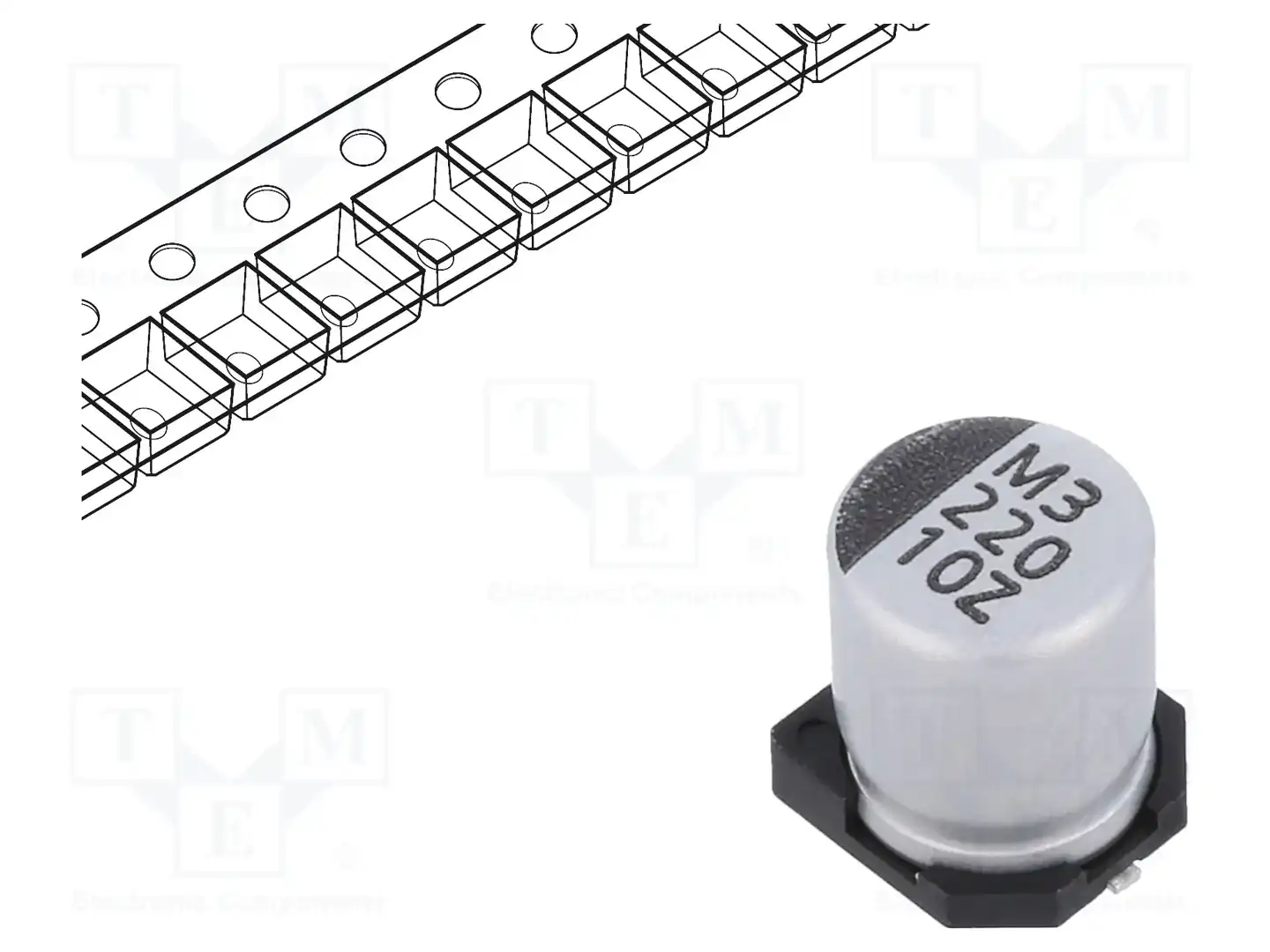 VISHAY ZSC00BM2211AARL — Конденсаторы электролитические SMD