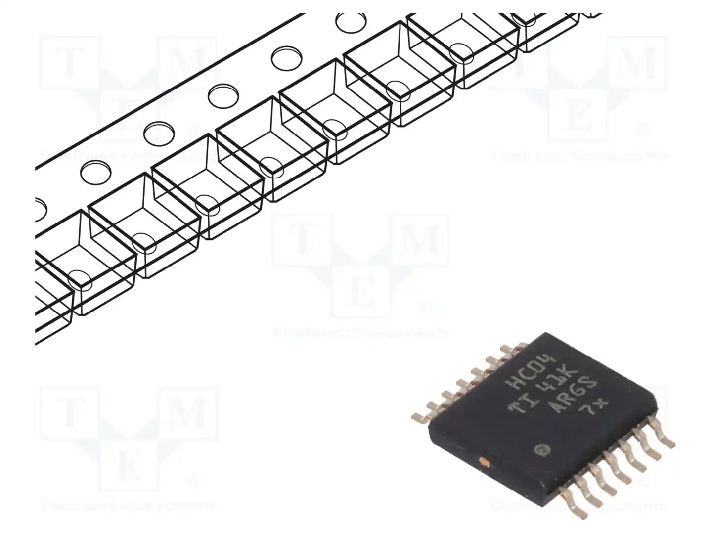 Texas Instruments SN74HC04PWR — Ворота, инверторы