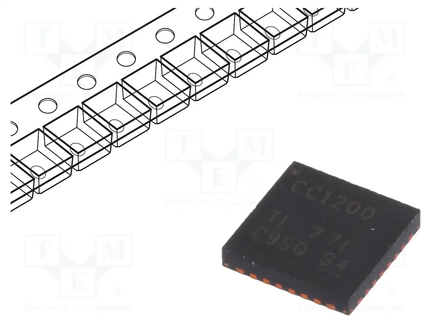 Texas Instruments CC1200RHBT — Микросхемы - интерфейсы осталь