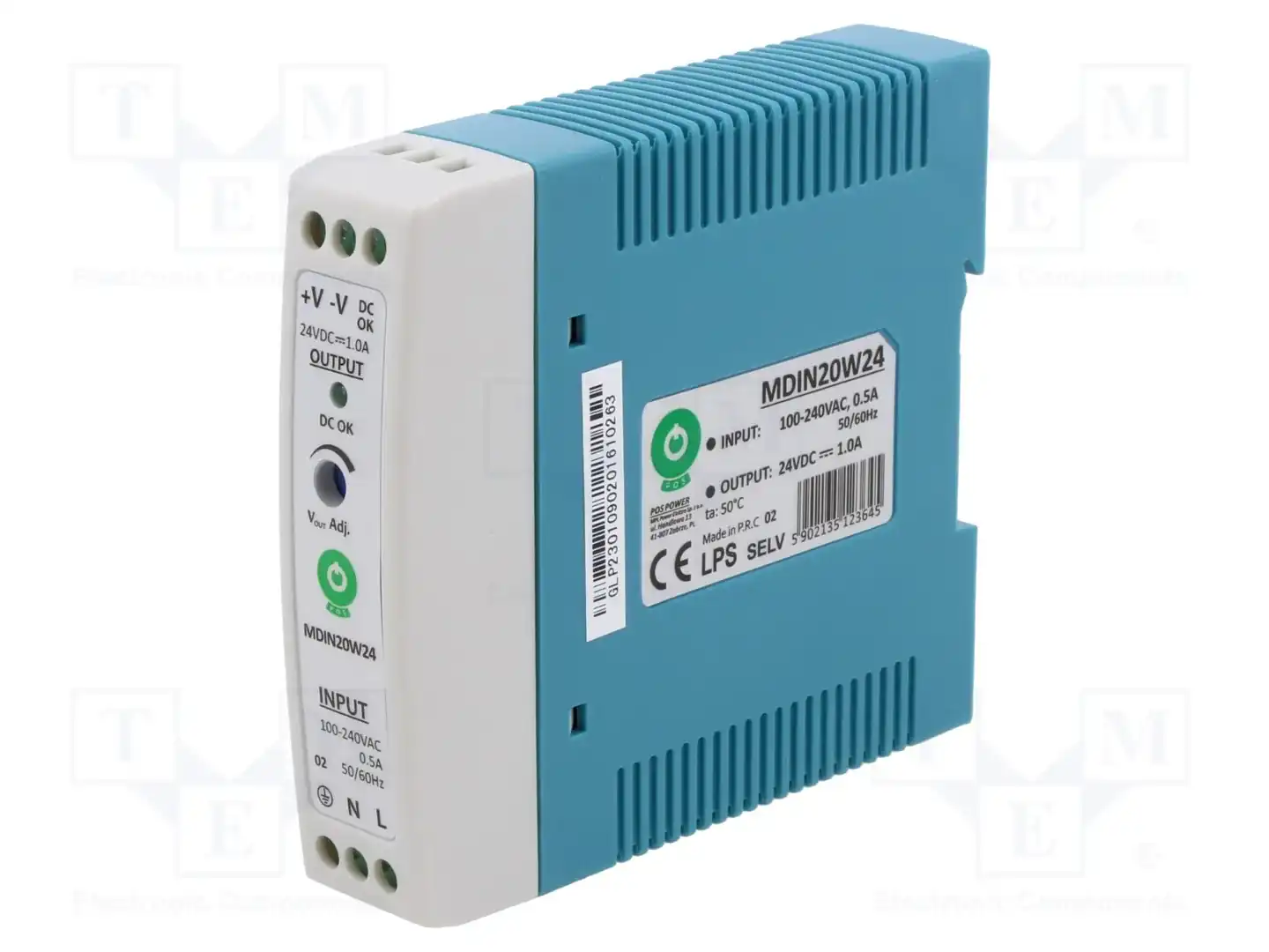 POS POS MDIN20W24 — Блоки питания на DIN-рейку MDIN20W24