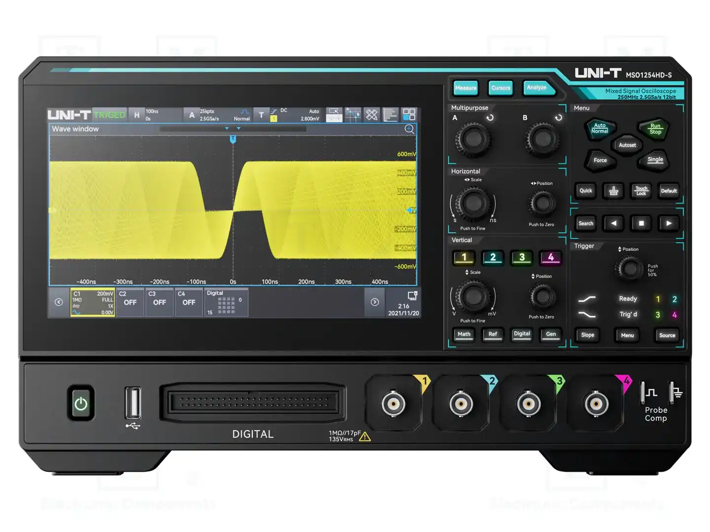 UNI-T MSO1254HD-S — Осциллоскопы цифровые