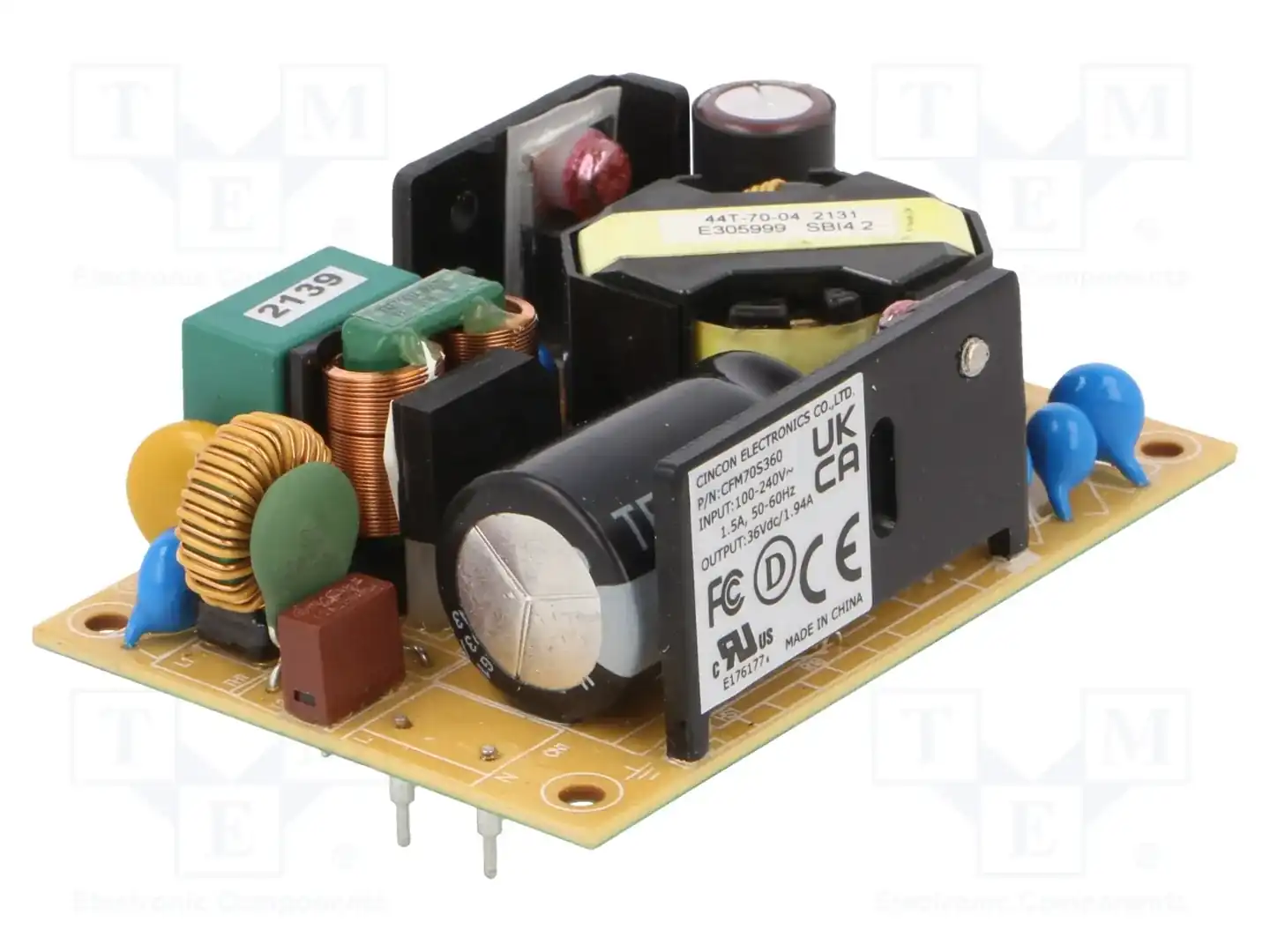 CINCON CFM70S360-P — Преобразователи AC/DC для PCB