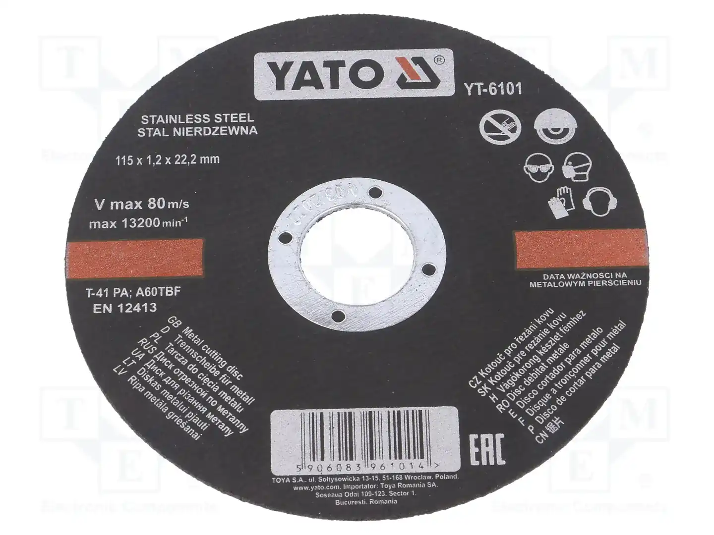 YATO YT-6101 — Диски для резки и шлифовки