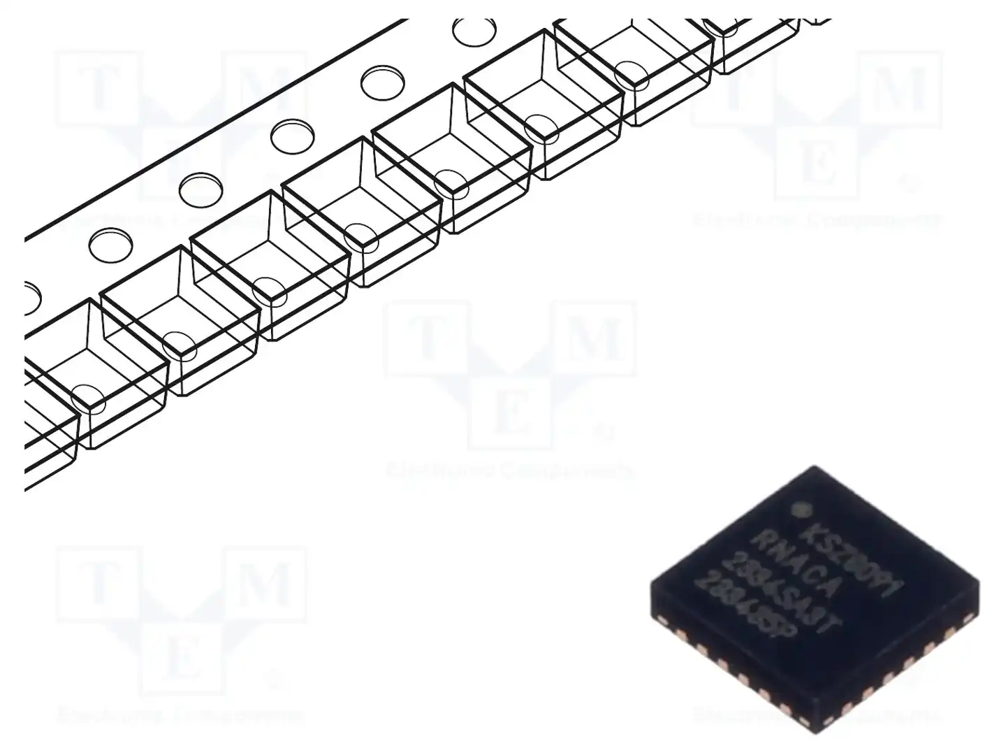 Microchip Technology KSZ8091RNACA-TR — Микросхемы - интерфейс Ethernet