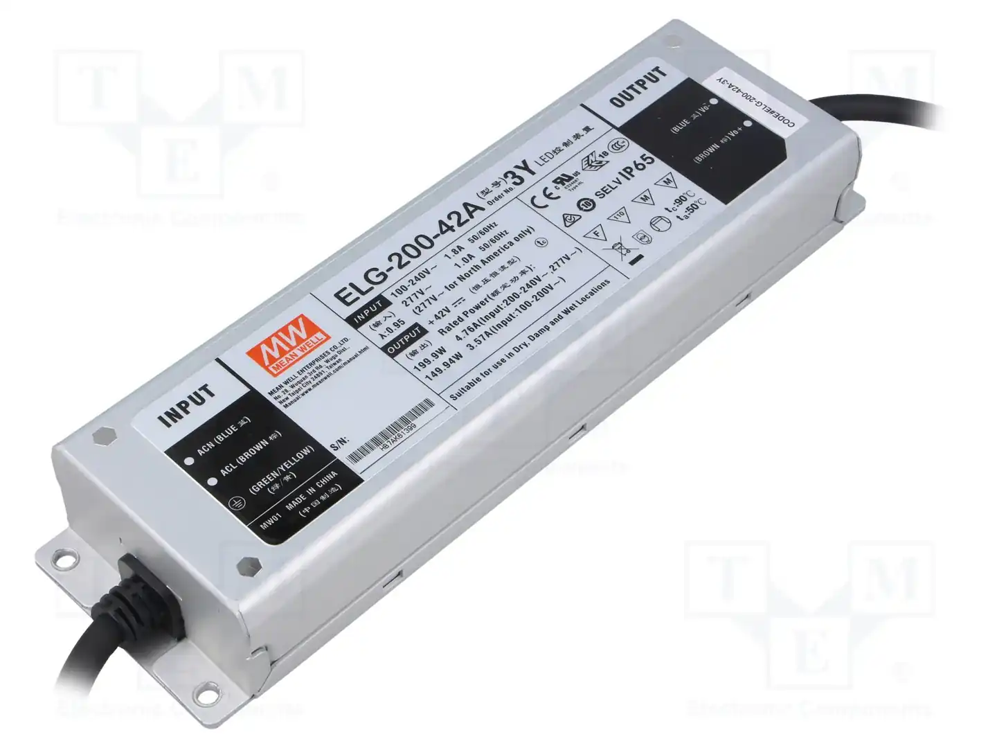 MEAN WELL ELG-200-42A-3Y — Блоки питания для LED