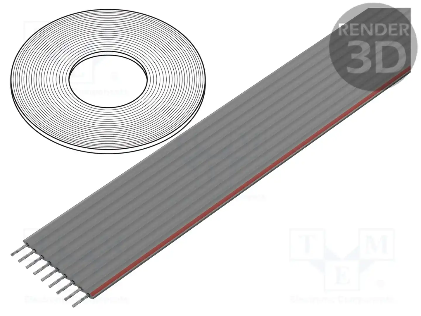 CONNFLY DS1057-09A282R-30.5 — Провода ленточные одноцветные
