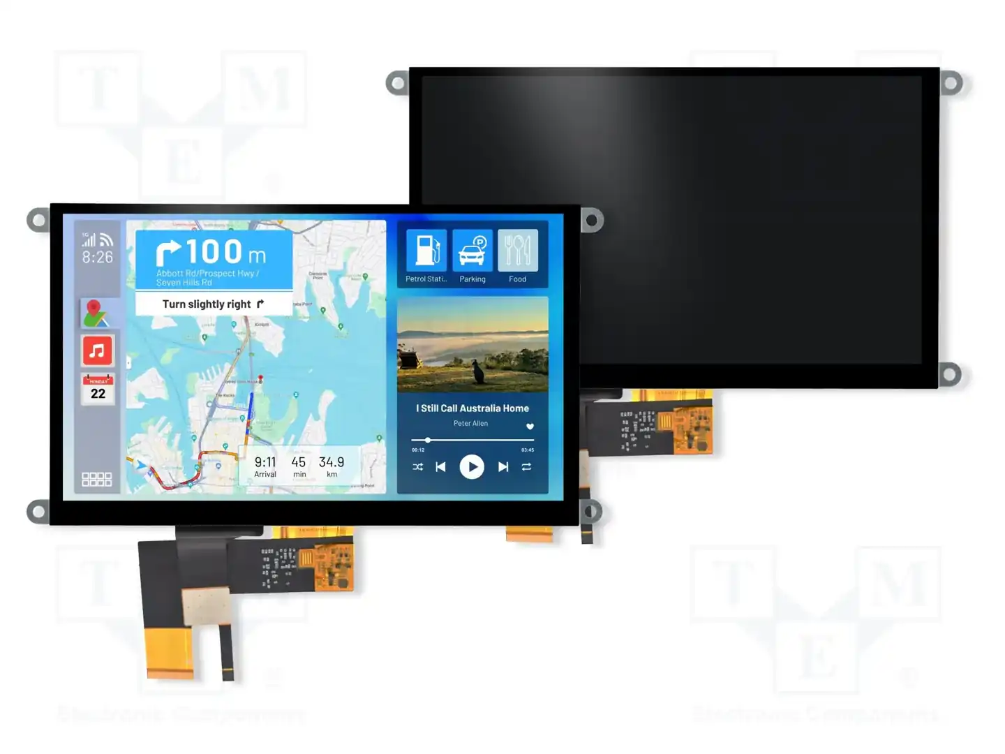 4D LCD 4DLCD-90-800-480-CT-NM-400-R — Дисплеи TFT