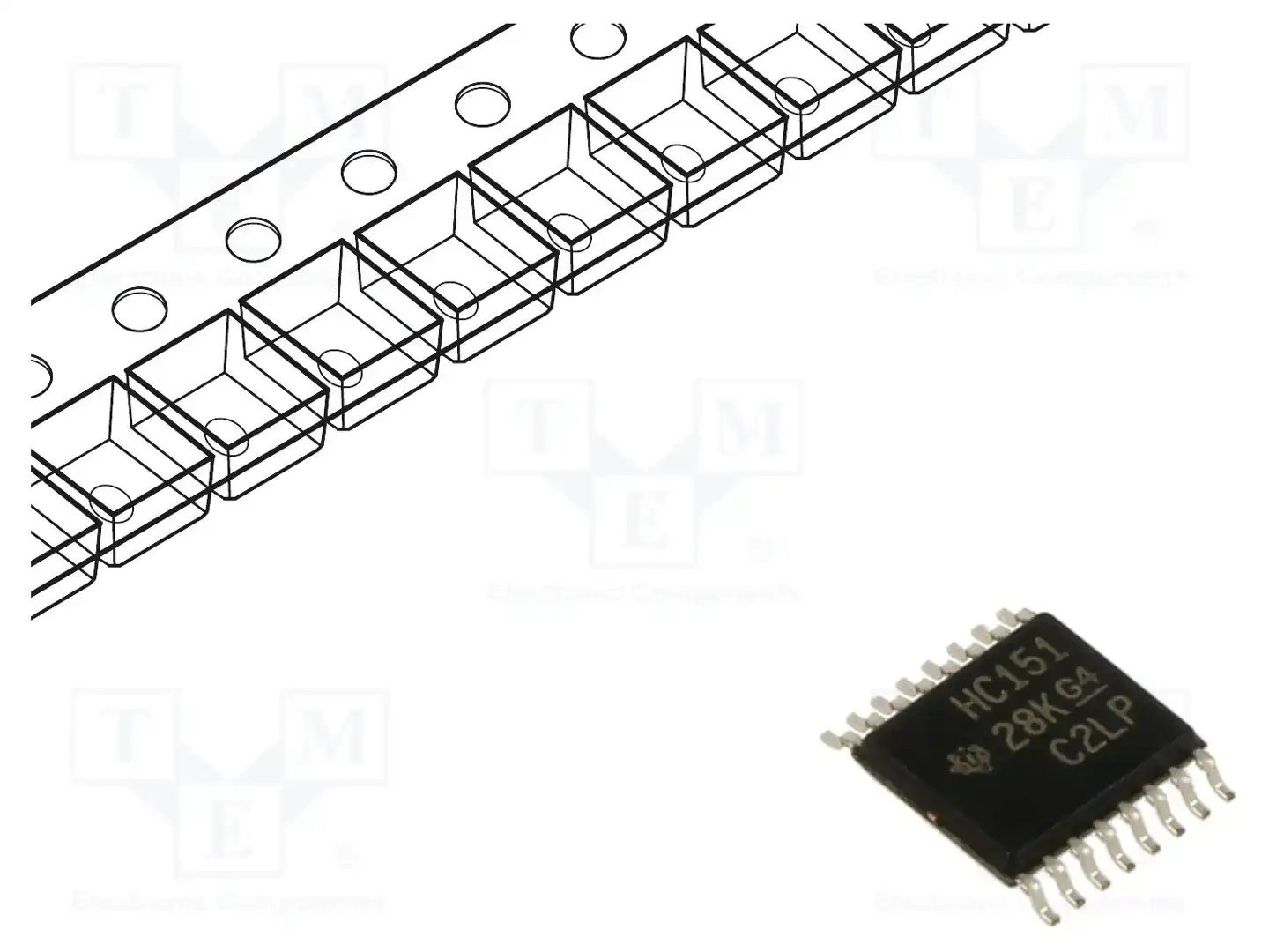 Texas Instruments SN74HC151PWR — Декодеры, мультиплексоры, переключатели