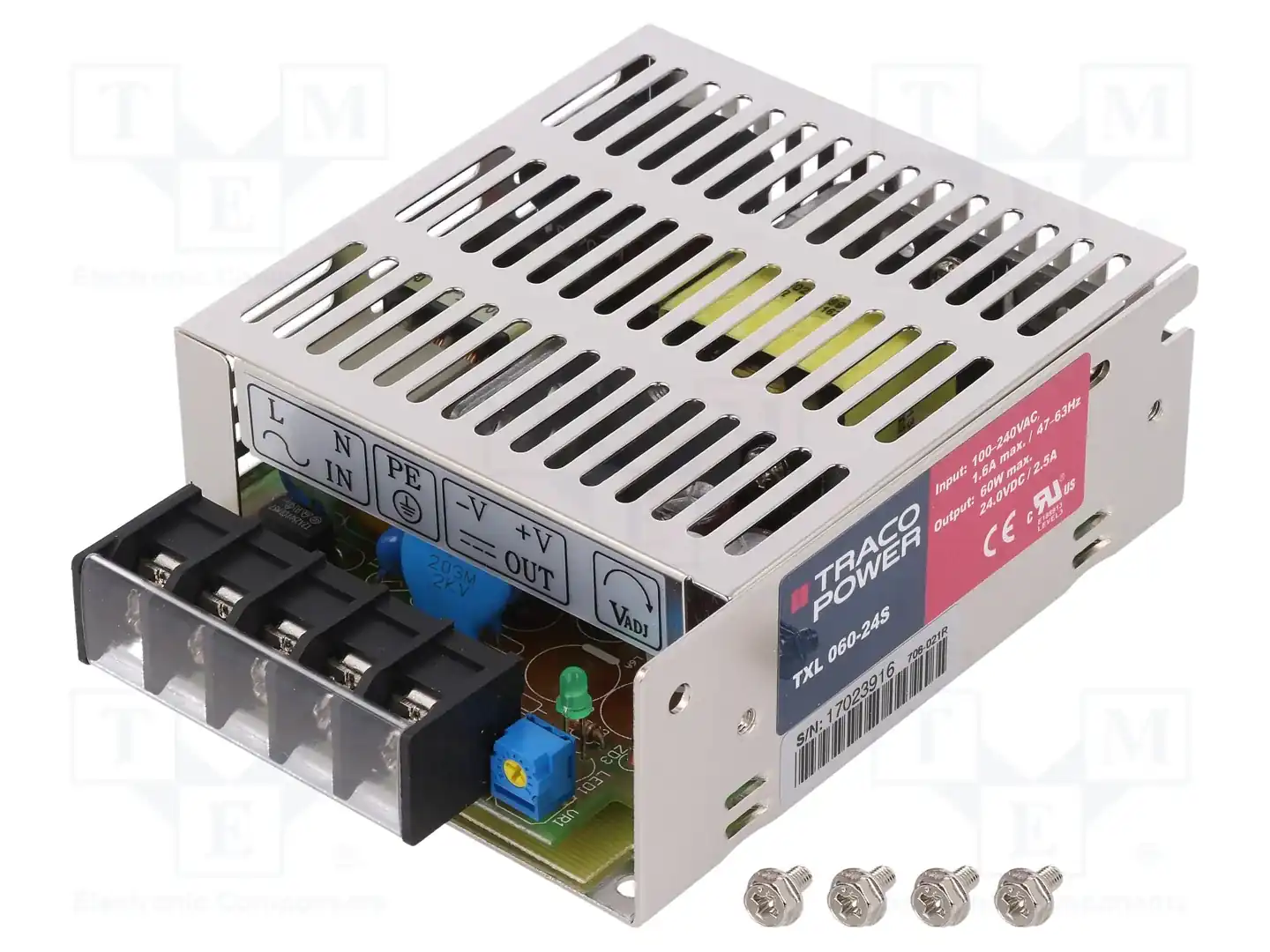 TRACO POWER TXL 060-24S — Блоки питания для встраивания