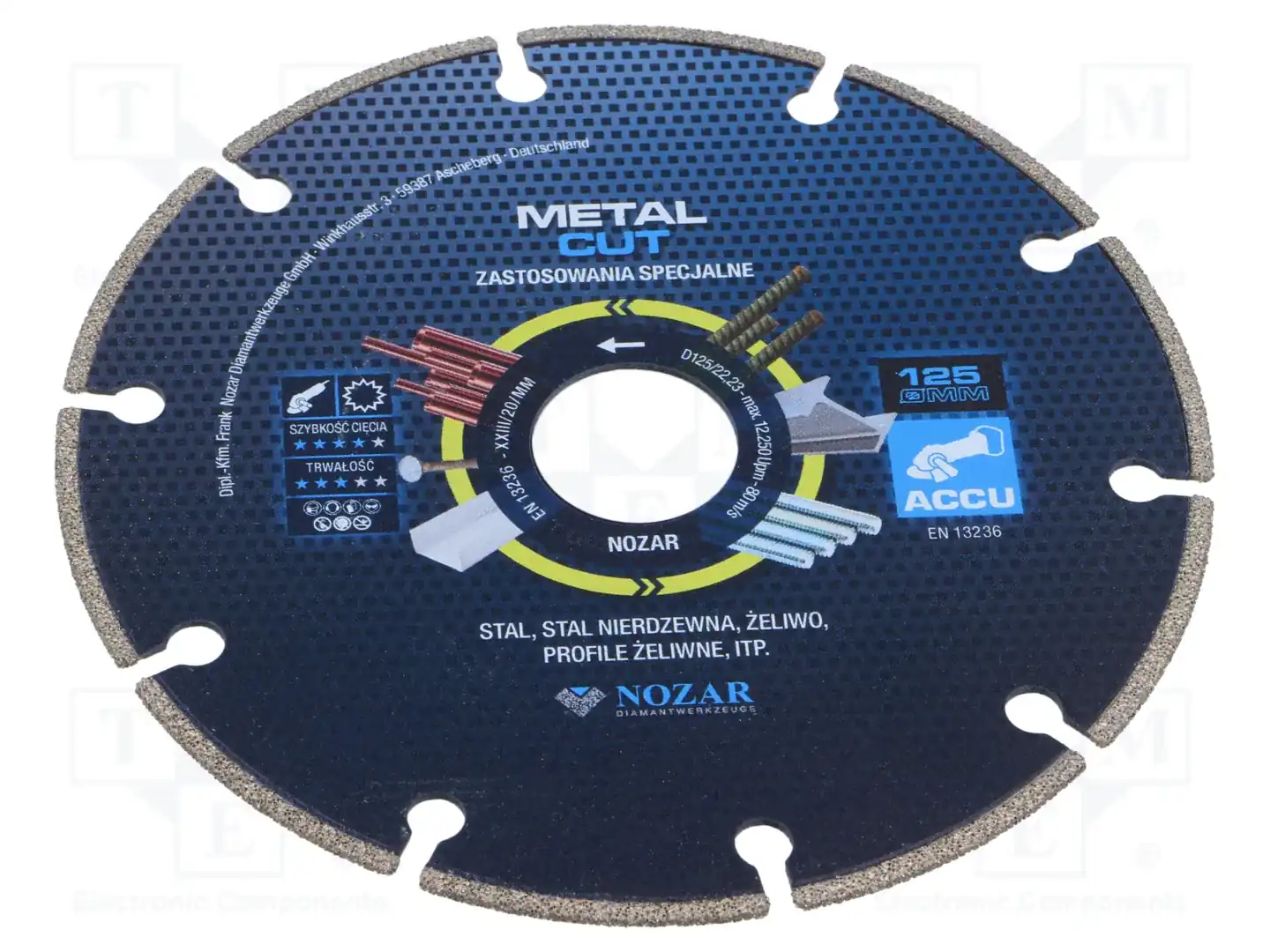 NOZAR DIAMANTWERKZEUGE PL6720375 — Диски для резки и шлифовки