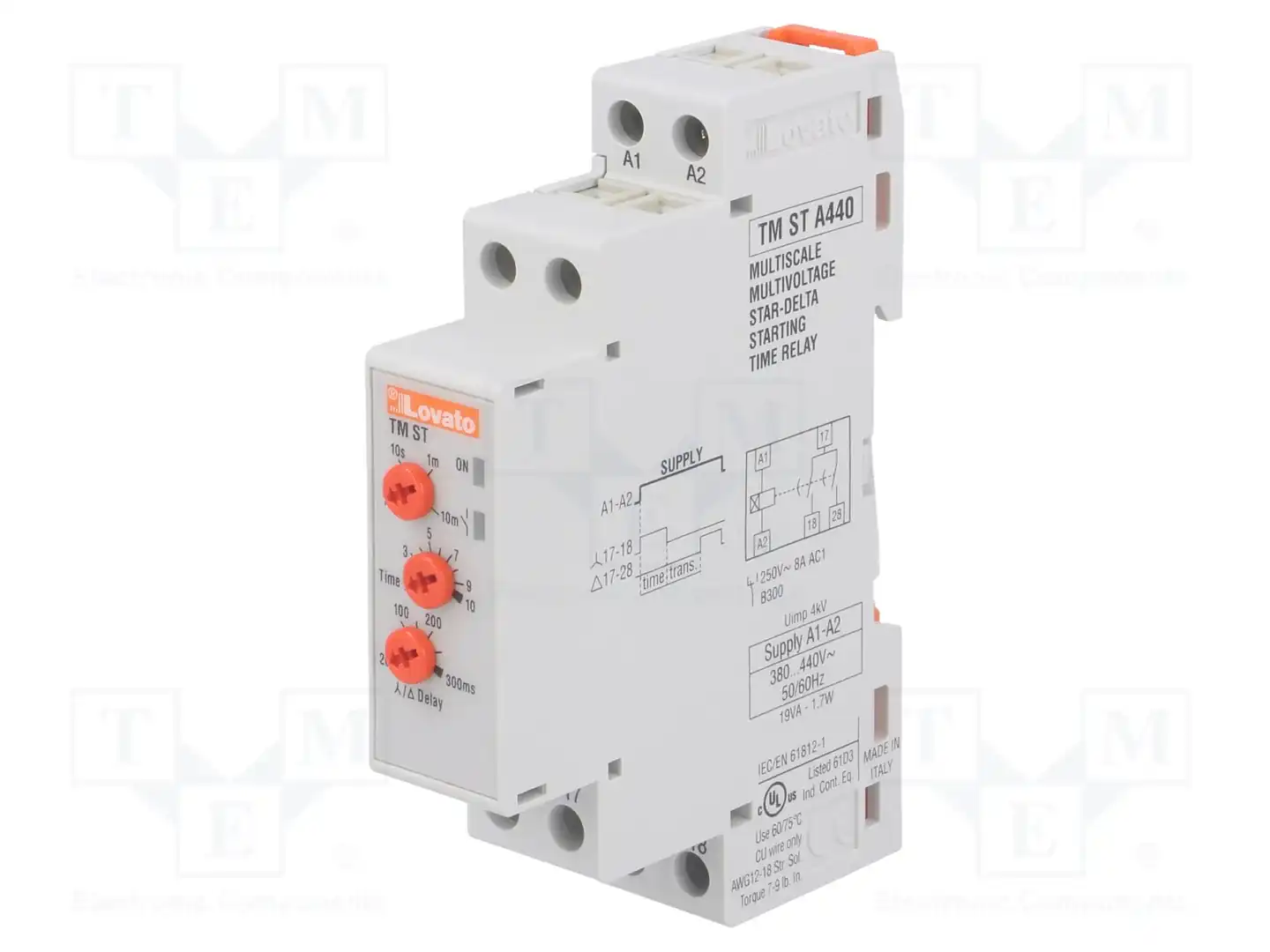 LOVATO ELECTRIC TMSTA440 — Временные аналоговые реле