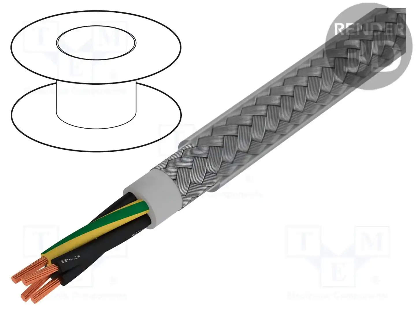 ALPHA WIRE 470041CY CL033 — Провода многожильные экранированные