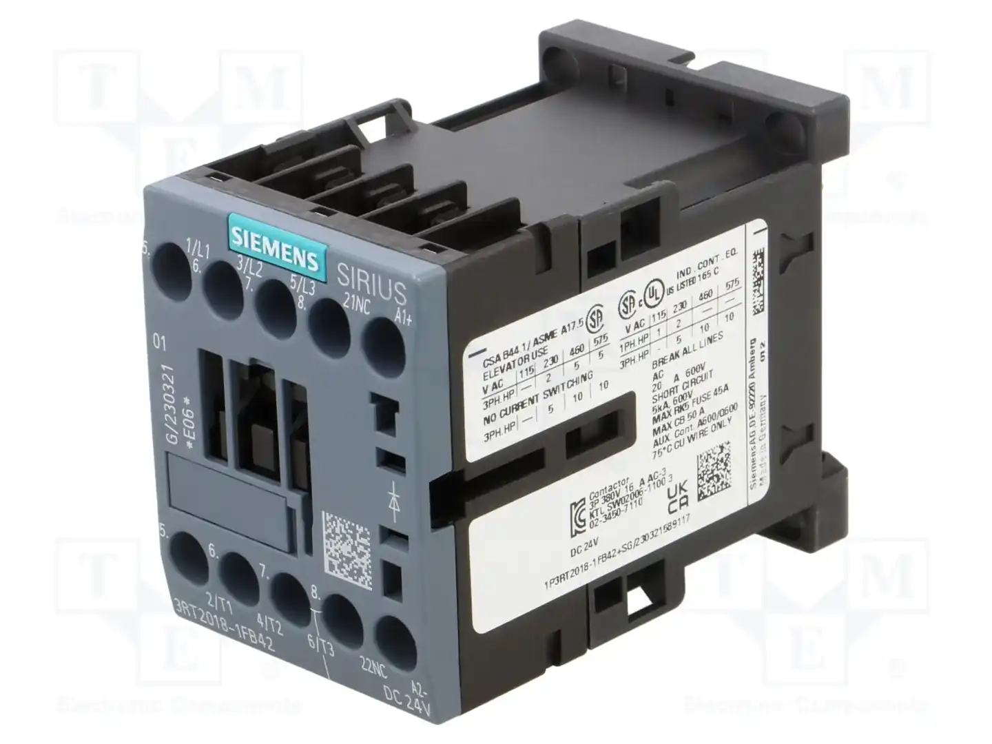 SIEMENS 3RT2018-1FB42 — Контакторы - главные модули