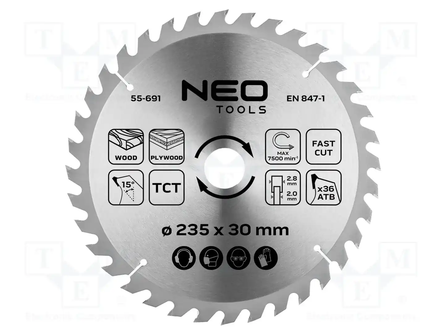 NEO TOOLS 55-691 — Диски для резки и шлифовки