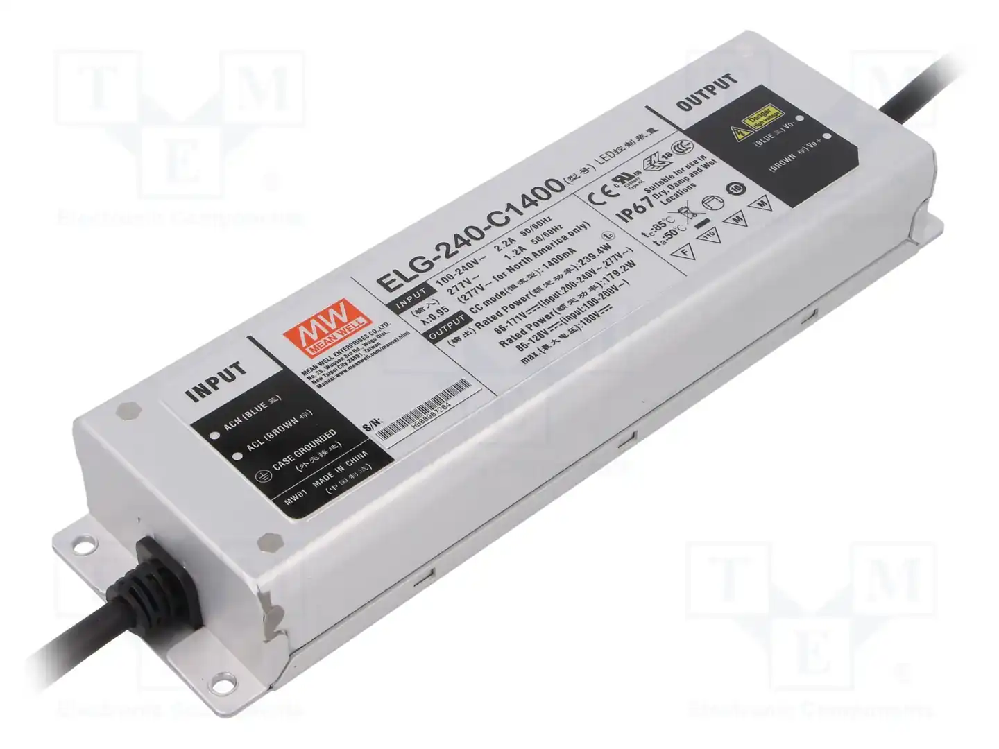 MEAN WELL ELG-240-C1400 — Блоки питания для LED