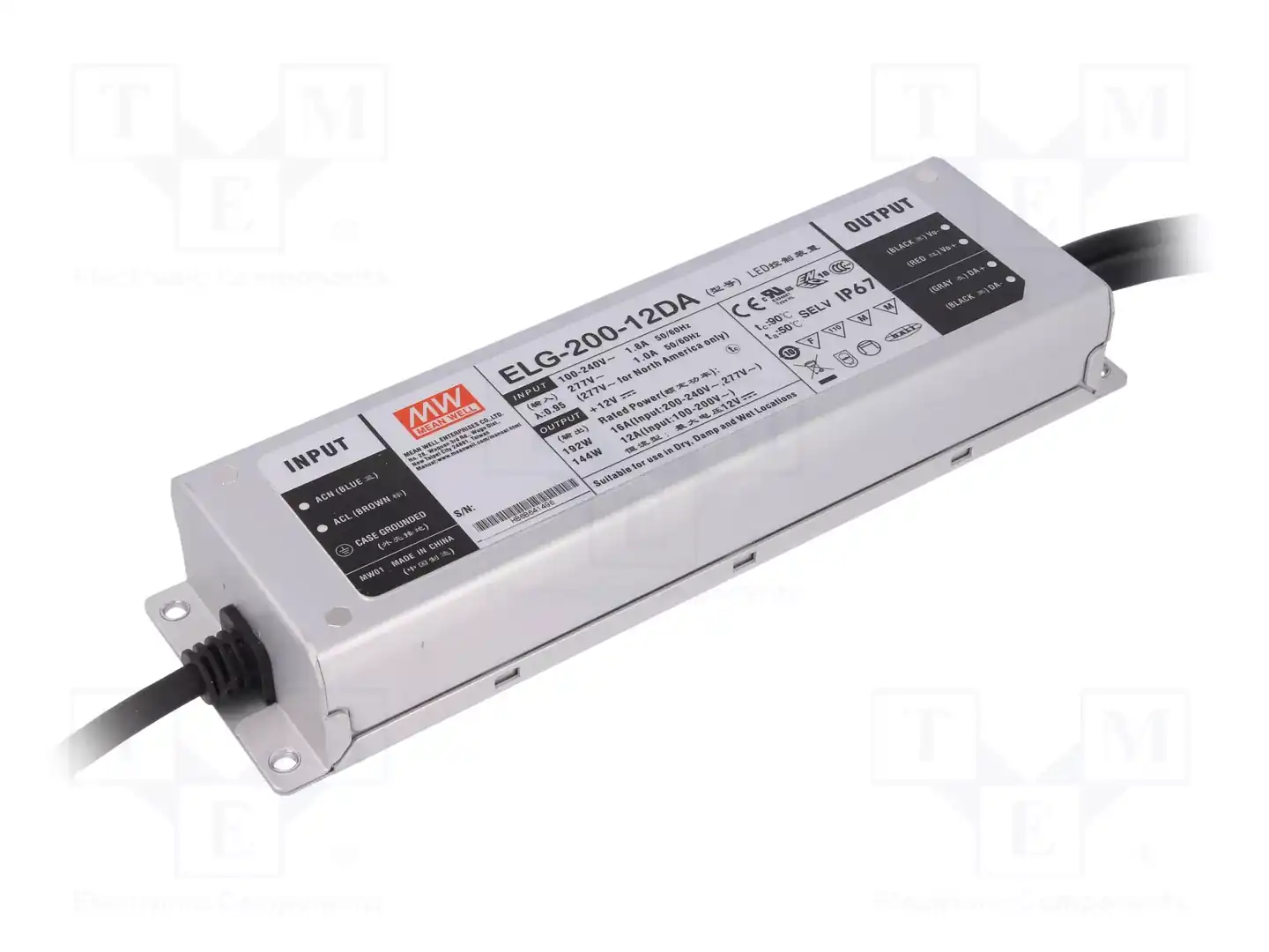 MEAN WELL ELG-200-12DA — Блоки питания для LED