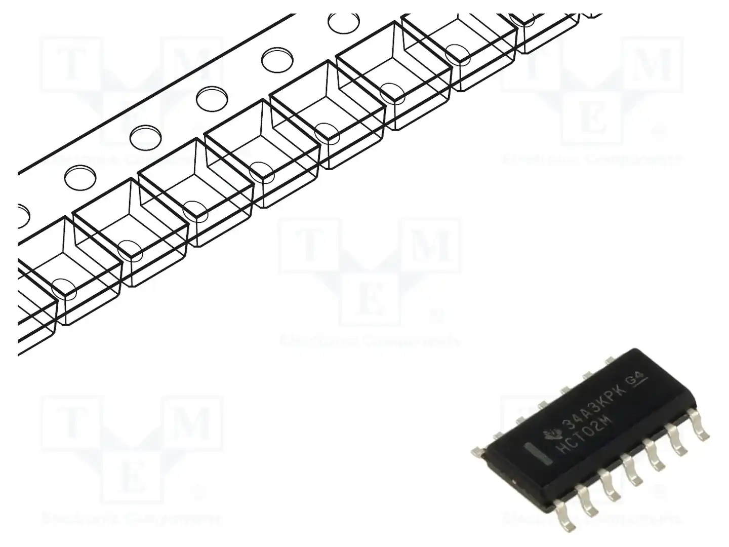 Texas Instruments CD74HCT02M96 — Ворота, инверторы