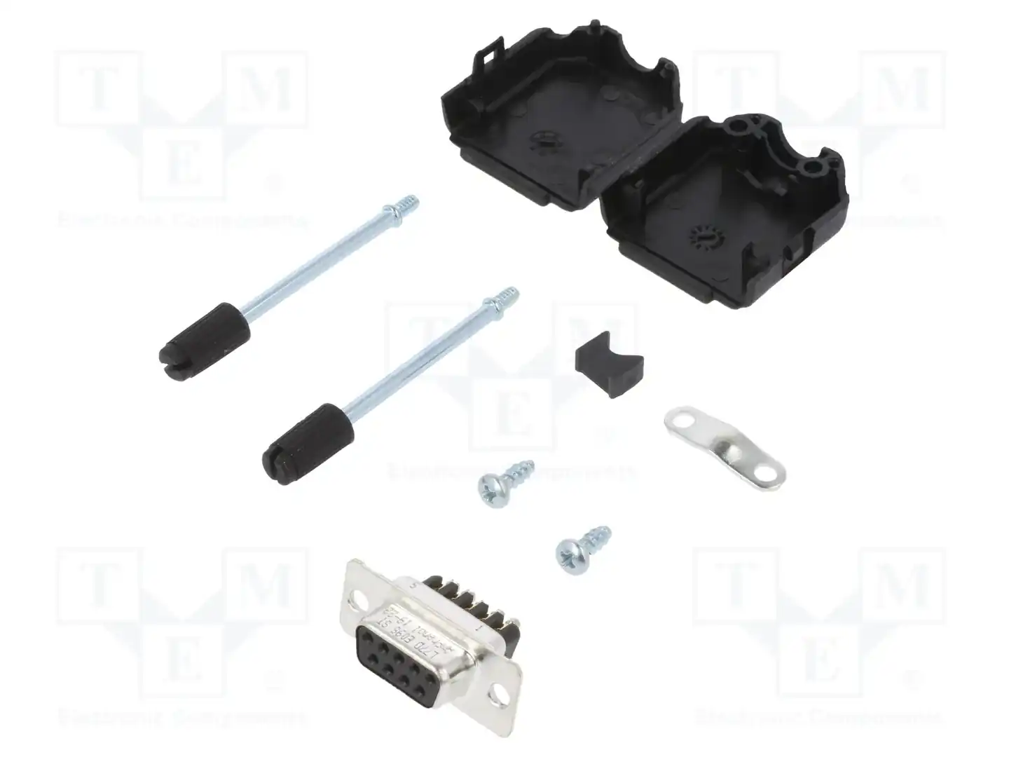 AMPHENOL COMMUNICATIONS SOLUTIONS L17DPPK09-BK+L77DE09SST — Комплектные штекеры D-Sub