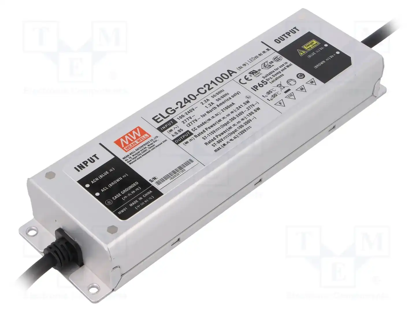 MEAN WELL ELG-240-C2100A — Блоки питания для LED
