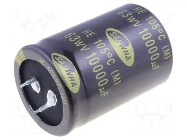 SAMWHA HE1J109M35050HA — Конденсаторы электролитические SNAP-IN