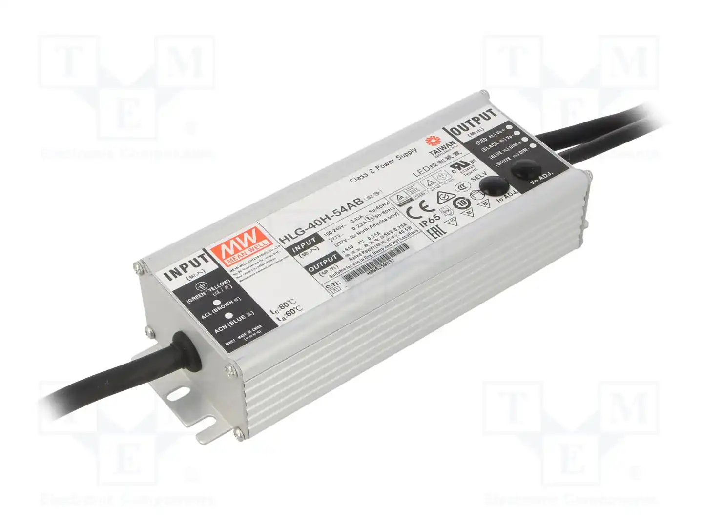 MEAN WELL HLG-40H-54AB — Блоки питания для LED