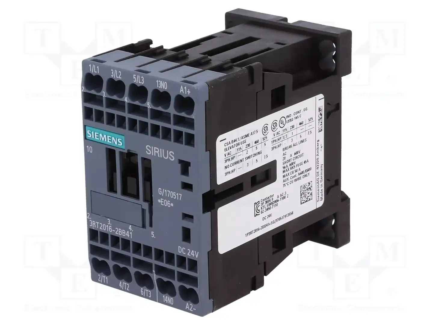 SIEMENS 3RT2016-2BB41 — Контакторы - главные модули