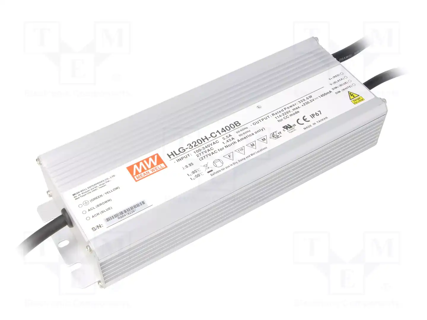 MEAN WELL HLG-320H-C1400B — Блоки питания для LED