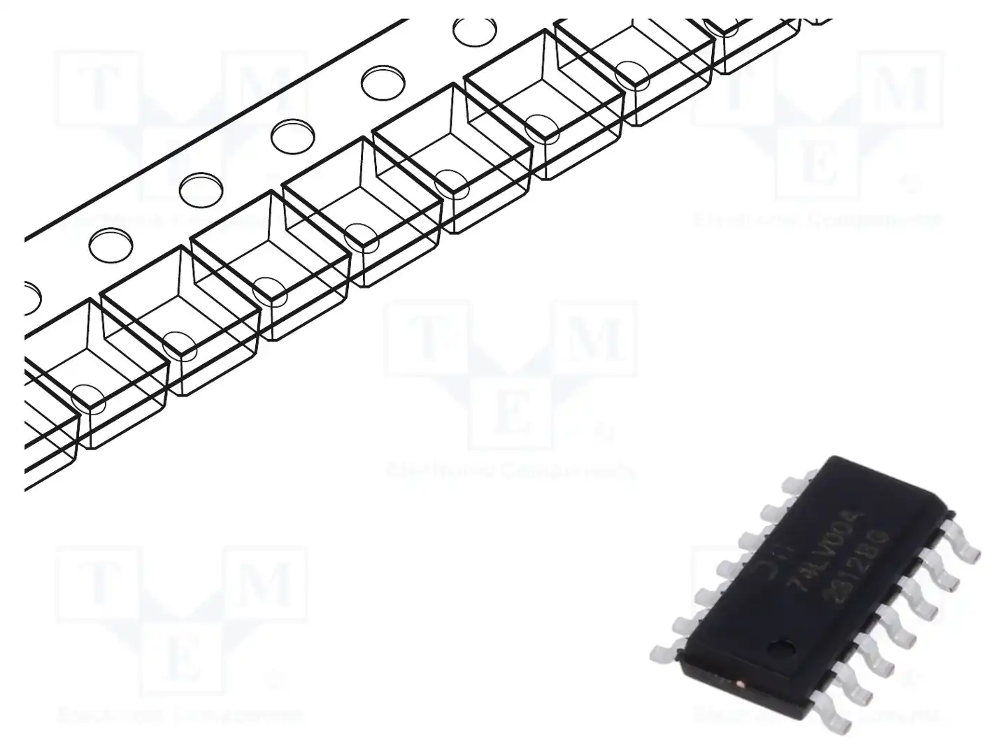 DIODES INCORPORATED 74LV00AS14-13 — Ворота, инверторы