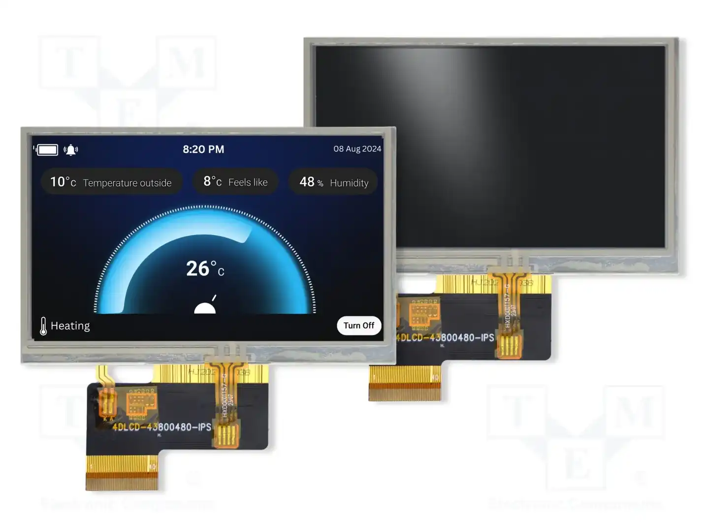 4D LCD 4DLCD-43-480-272-RT-NM-450-R — Дисплеи TFT