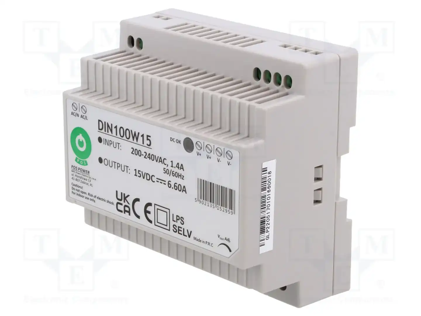 POS POS DIN100W15 — Блоки питания на DIN-рейку DIN100W15