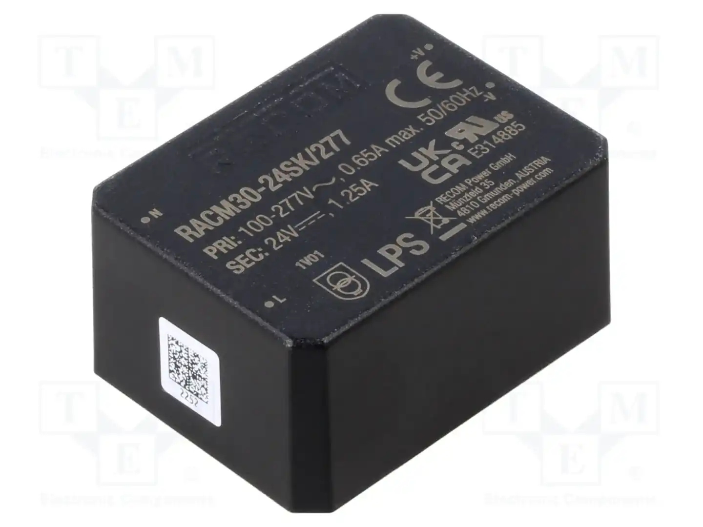 RECOM RACM30-24SK/277 — Преобразователи AC/DC для PCB