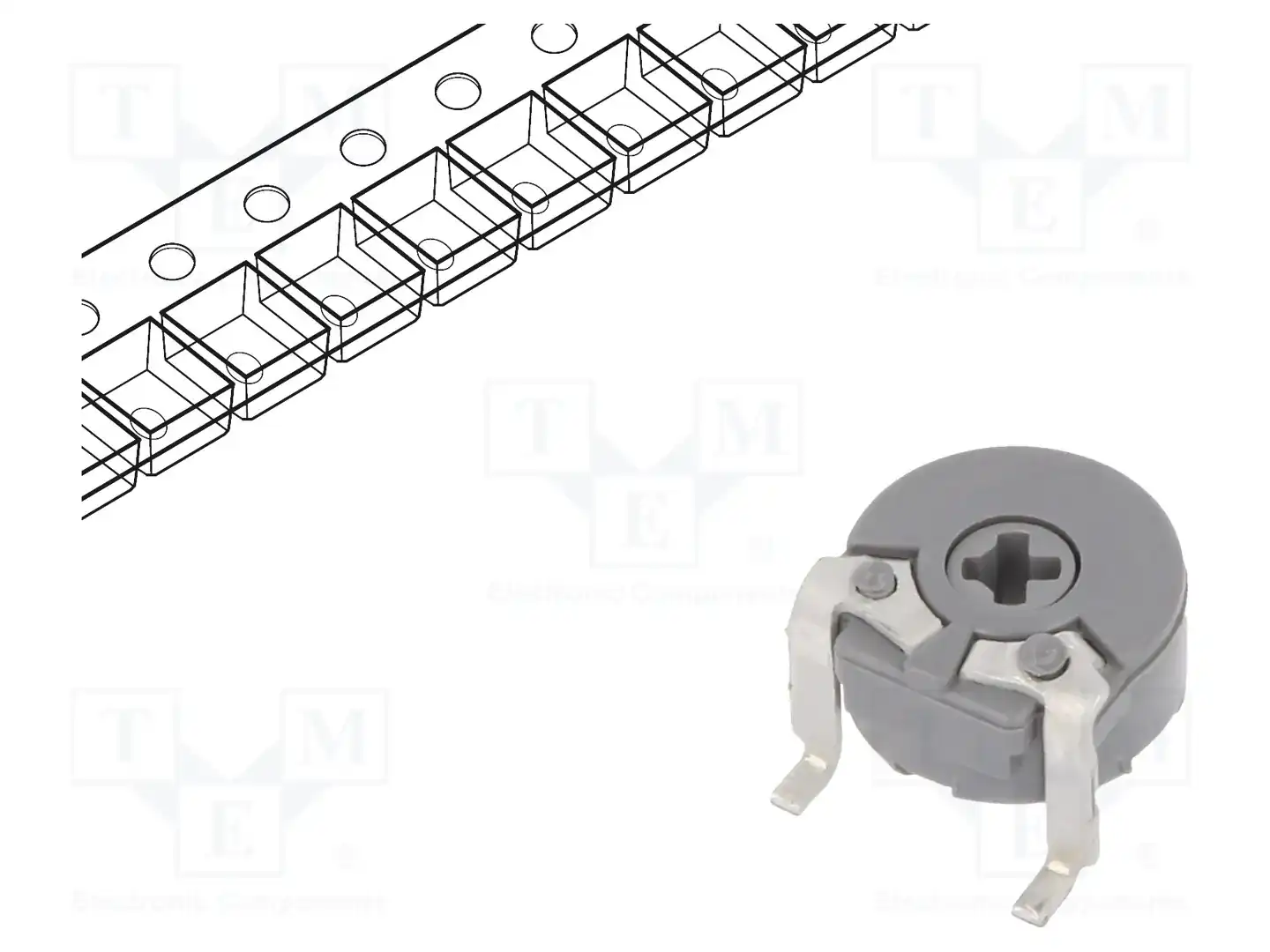 PIHER PS6KV50-105A3030-I- — Потенциометры SMD однооборотные